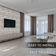 IVORI™ Felt Triangles Lux Wall Panel (6 pc set)