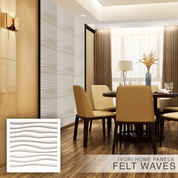 IVORI™ Felt Waves Lux Wall Panel (6 pc set)