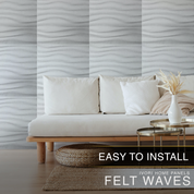 IVORI™ Felt Waves Lux Wall Panel (6 pc set)