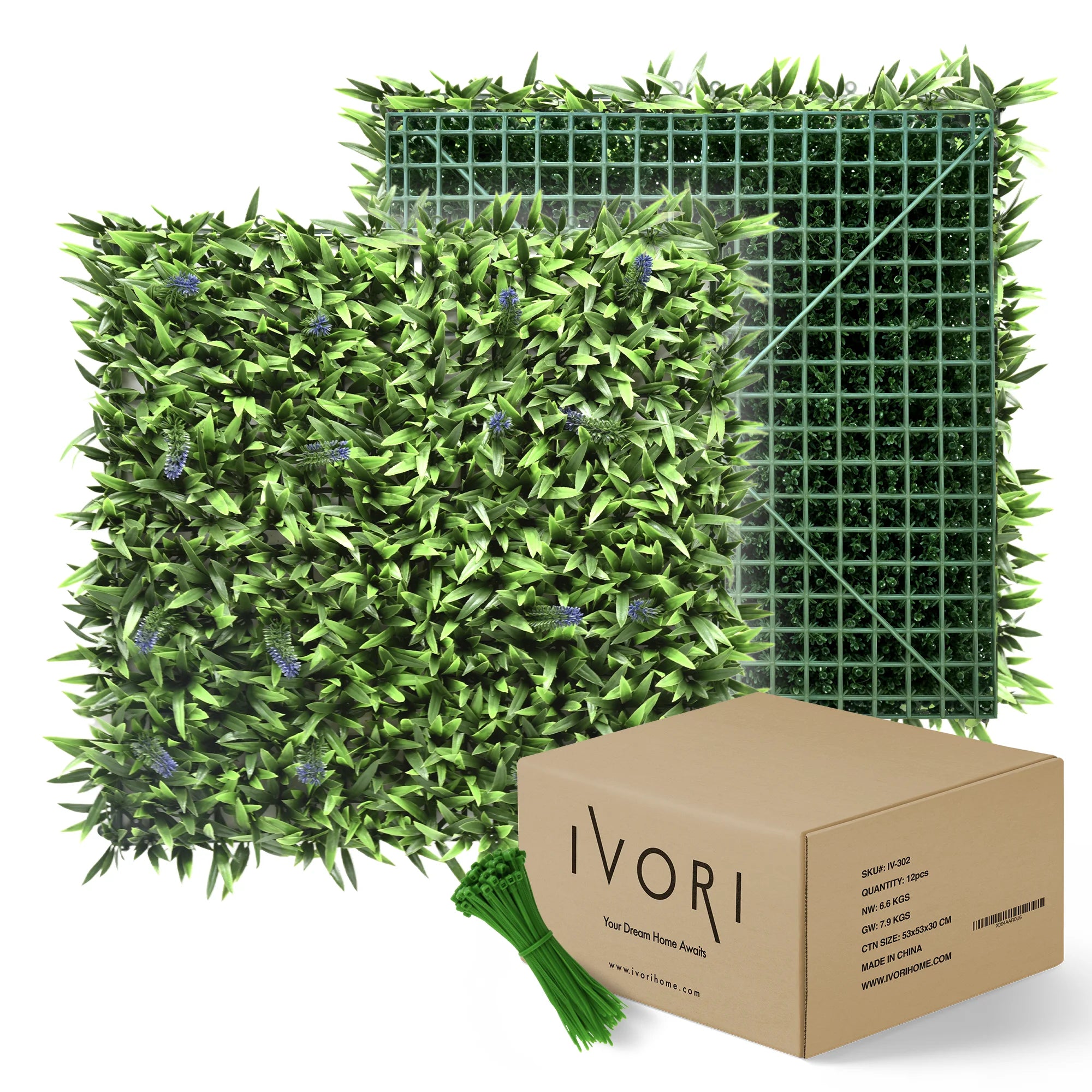 IVORI™ Lavender Grass Panel (12 pc set)