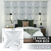 IVORI™ Quadron Lux Wall Panel  (12 pc set)