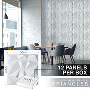 IVORI™ Triangles Lux Wall Panel  (12 pc set)