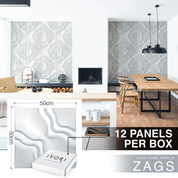 IVORI™ Zags Lux Wall Panel  (12 pc set)