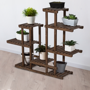 Verdura Oasis Tiered Wood Plant Showcase 7-Tier