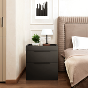 Larry Modern Double Drawer Nightstand