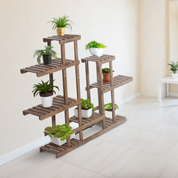 Verdura Oasis Tiered Wood Plant Showcase 7-Tier