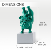 Yoga French Bulldog Statue