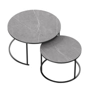 Sintered Stone Mamoris Set of Two Nested Coffee Table