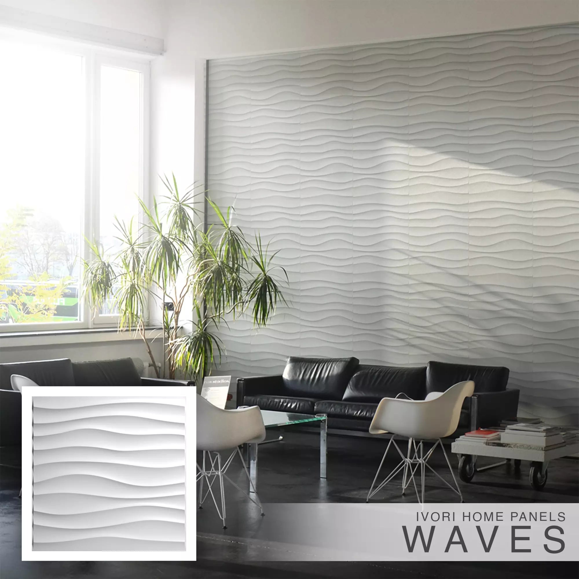 IVORI™ Waves Deluxe Wall Panel  (12 pc set)
