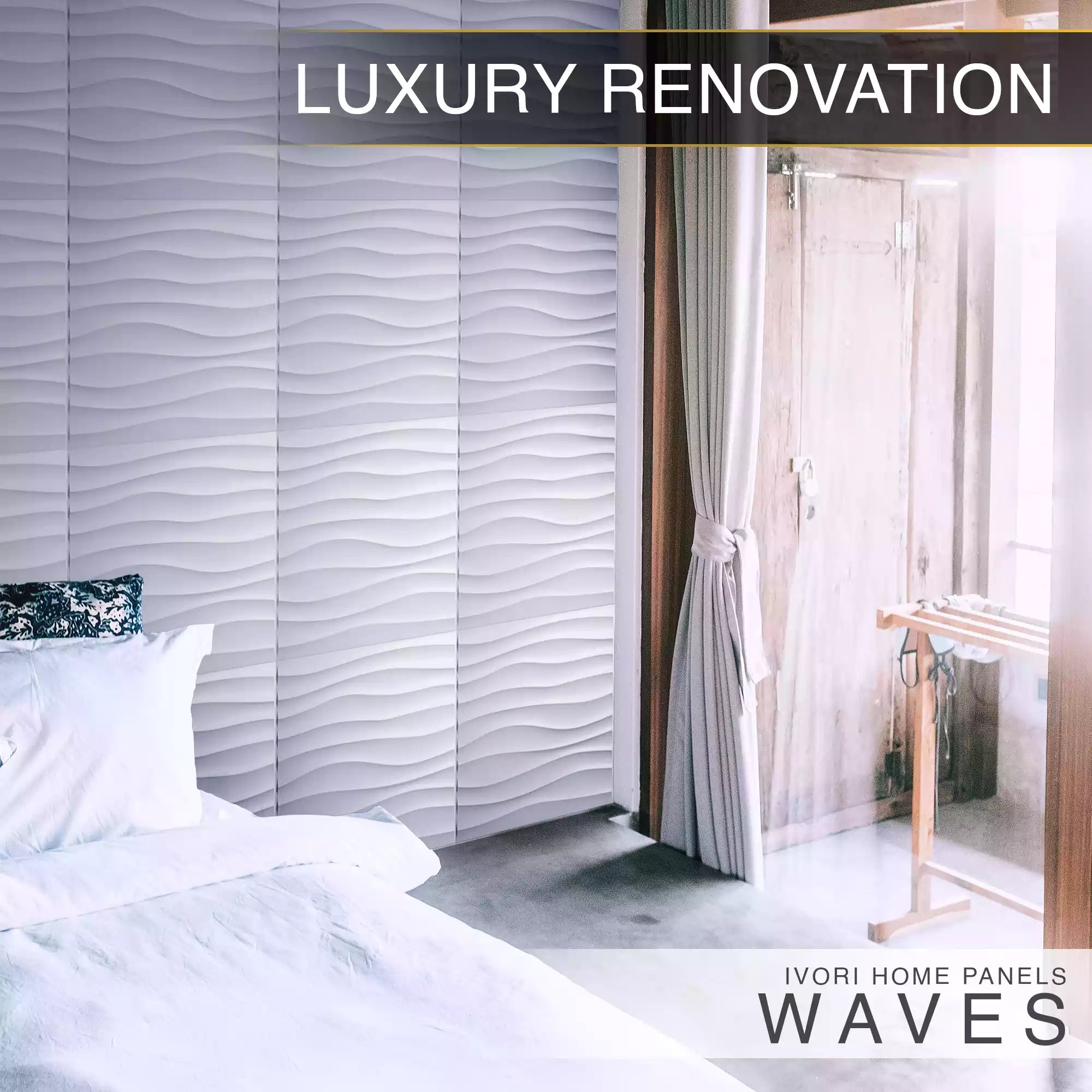 IVORI™ Waves Deluxe Wall Panel  (12 pc set)