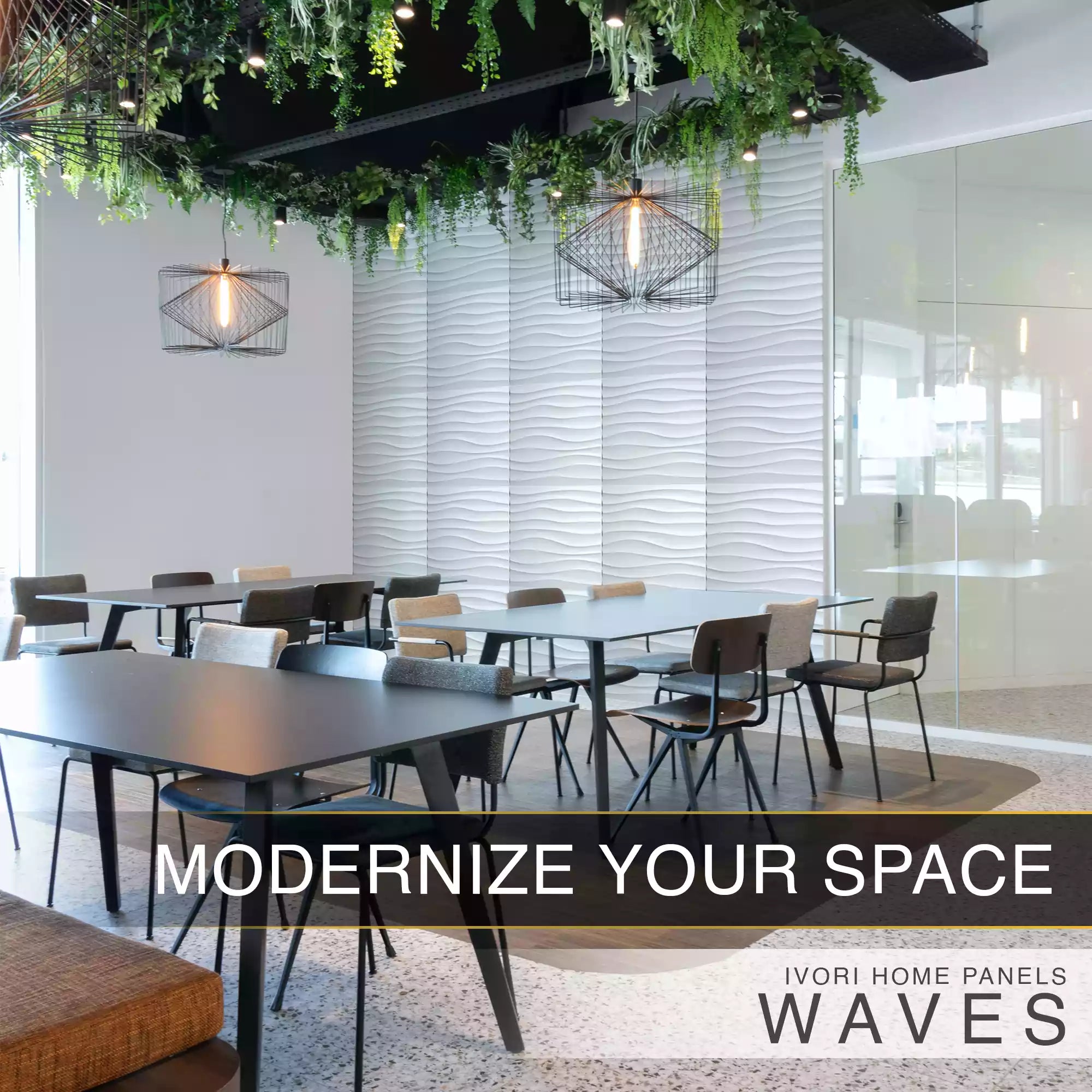 IVORI™ Waves Deluxe Wall Panel  (12 pc set)